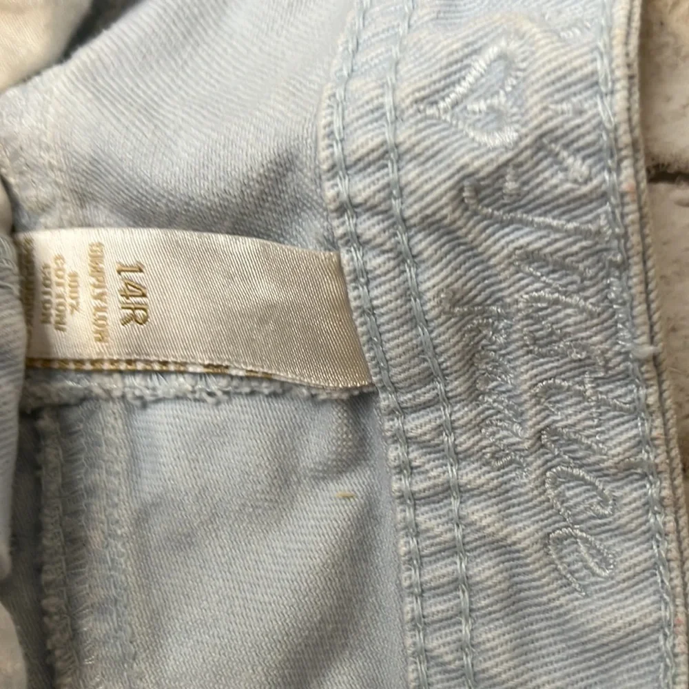 Justice Premium Light Wash Denim Shorts 14 R